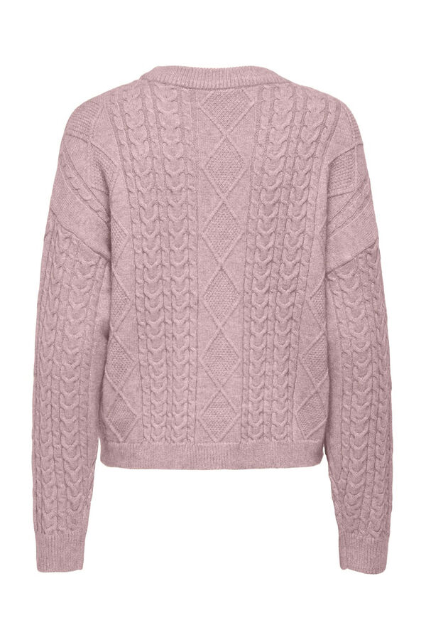 Only Jersey punto ochos rosa