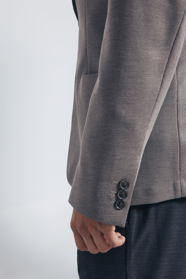 Springfield Blazer olho de p&aacute;ssaro cru