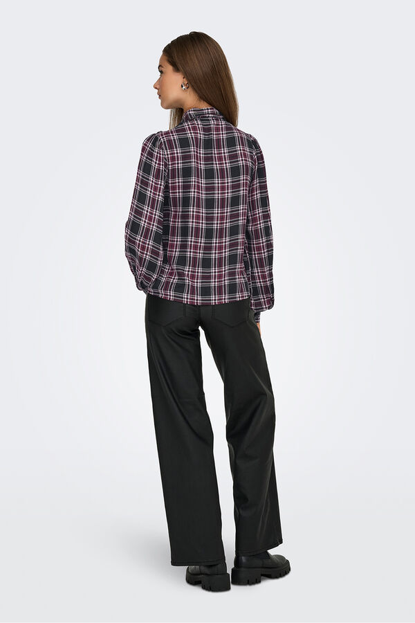 Only Camisa de volantes estampado