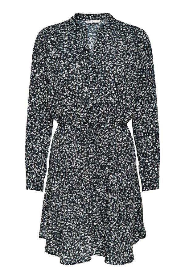 Only Vestido curto de corte t&uacute;nica preto