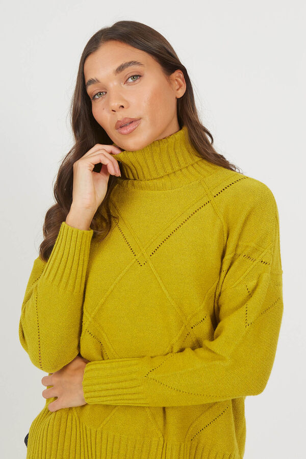 Brave Soul Su&eacute;ter malha com diamantes estampado