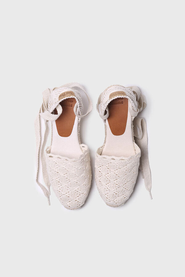 Toni Pons Alpargata valenciana crochet de cordones - MARTINA marfil