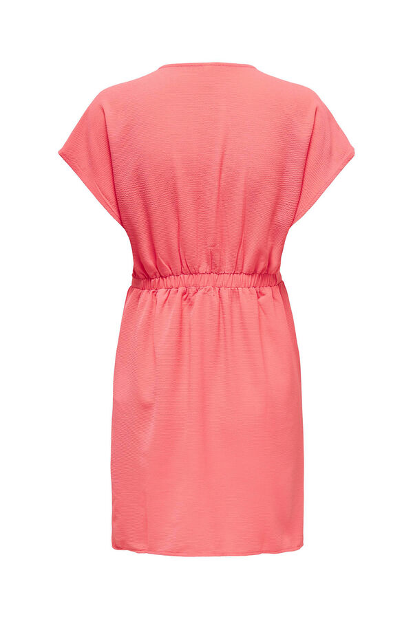 Only Kurzes Kleid V-Ausschnitt vermelho