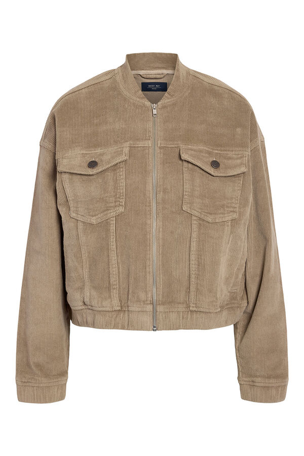 Noisy May Chaqueta bomber de pana tostado