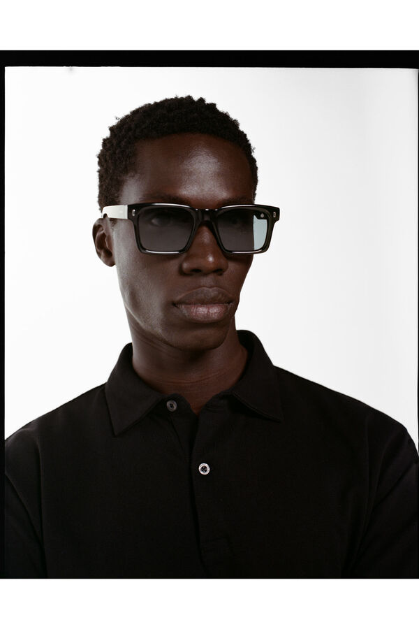 Springfield Gafas de sol de pasta montura cuadrada negro