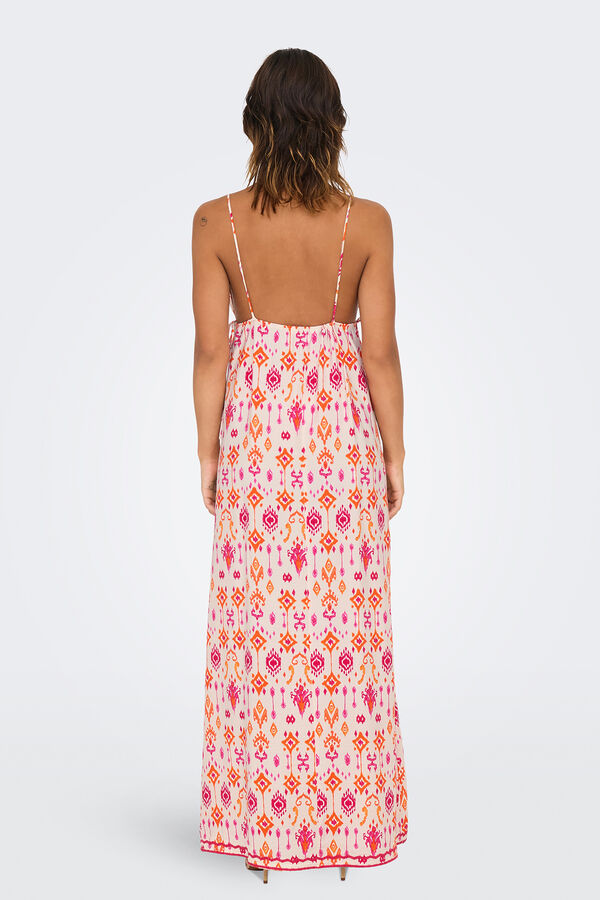 Only Vestido largo tirantes amarillo