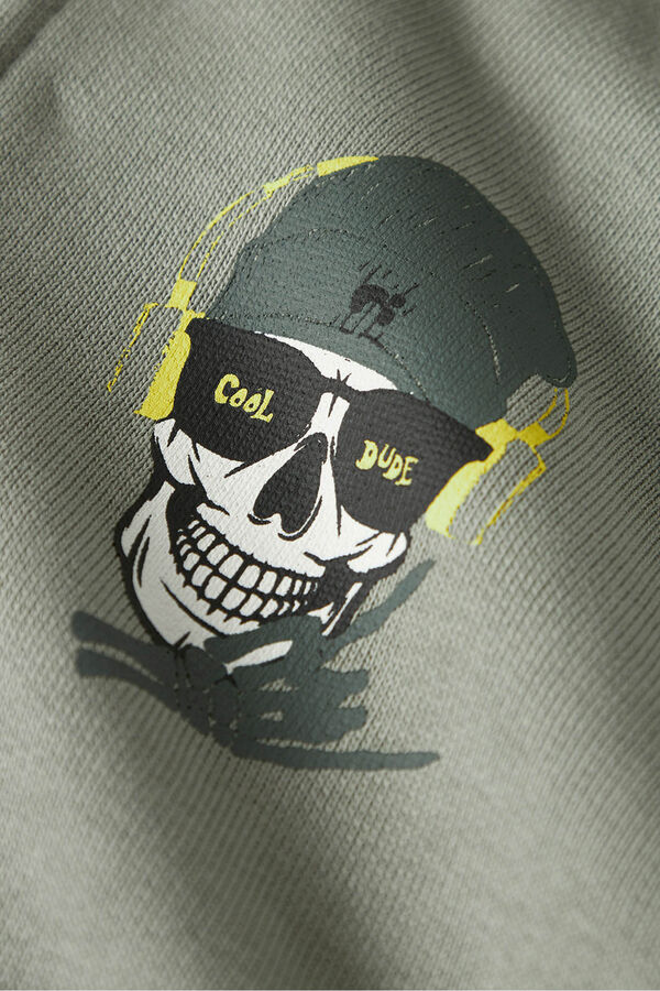 Name It Sudadera con cremallera y capucha kaki