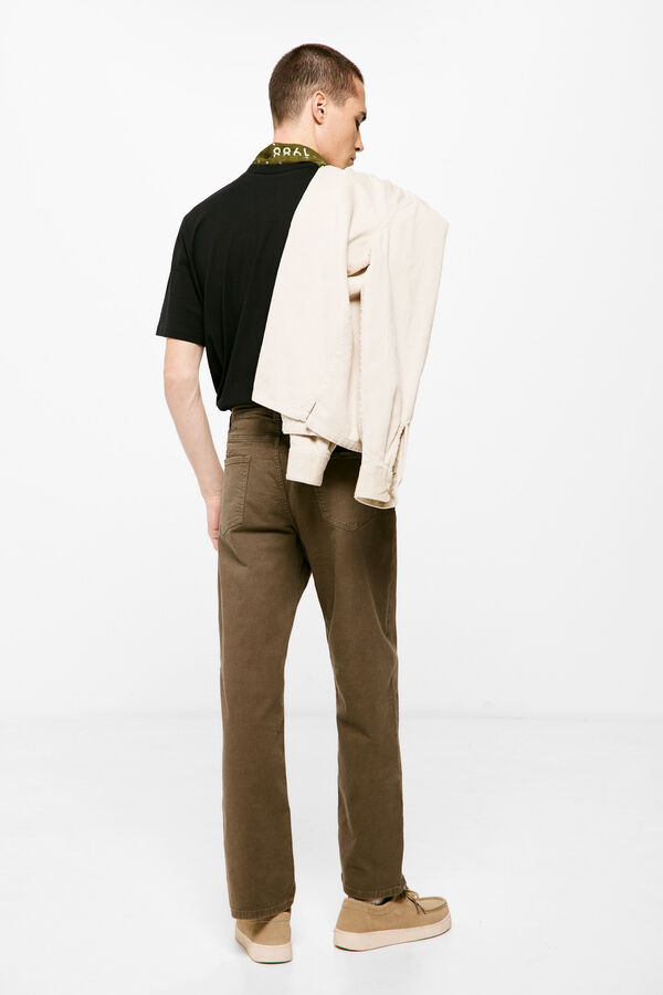 Springfield Cal&ccedil;as 5 bolsos cor regular relax lavado cru