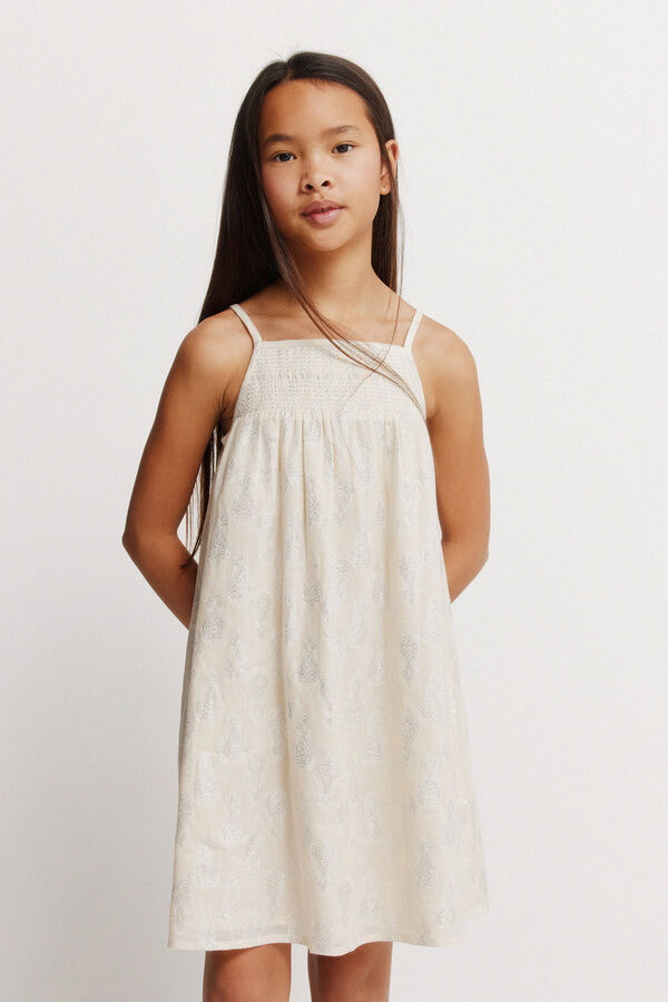 Springfield Kids Vestido de lurex ni&ntilde;a estampado
