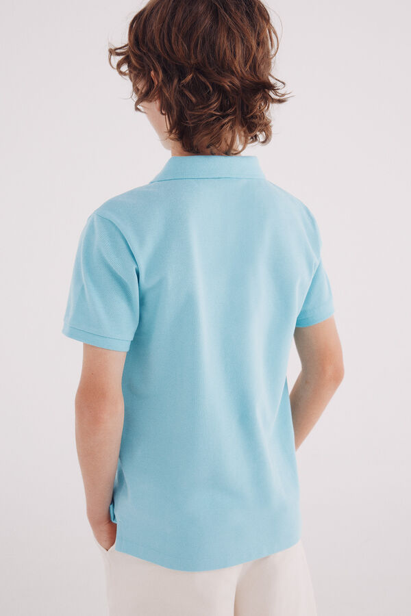 Springfield Kids Polo b&aacute;sico menino azul