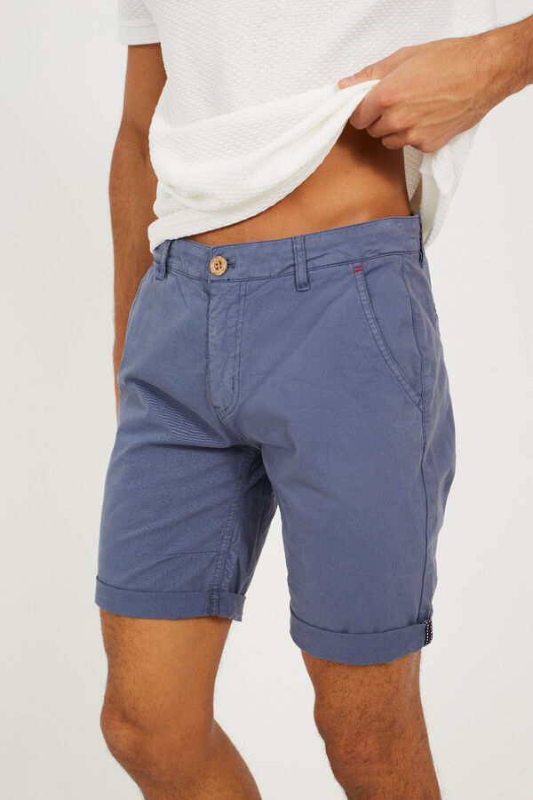 Brave Soul Short b&aacute;sico con cinco bolsillos azul