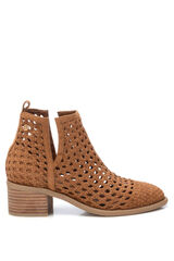 XTI bota feminina de camur&ccedil;a  cru