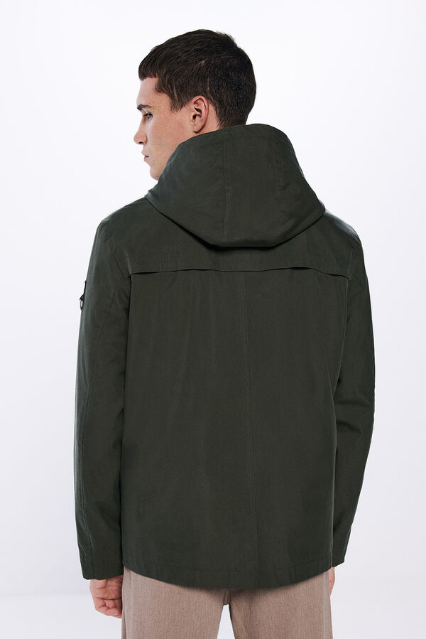 Springfield Parka curta e leve estampado