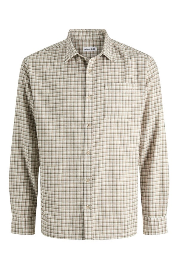 Jack & Jones Camisa regular fit cuadros gris