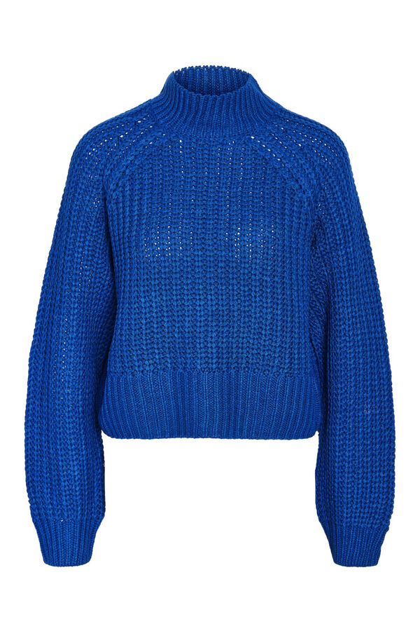 Noisy May O camisola de gola alta  azul