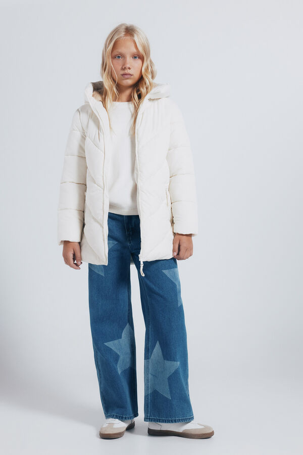 Springfield Kids Casaco longo de Sobretudo para meninas cru