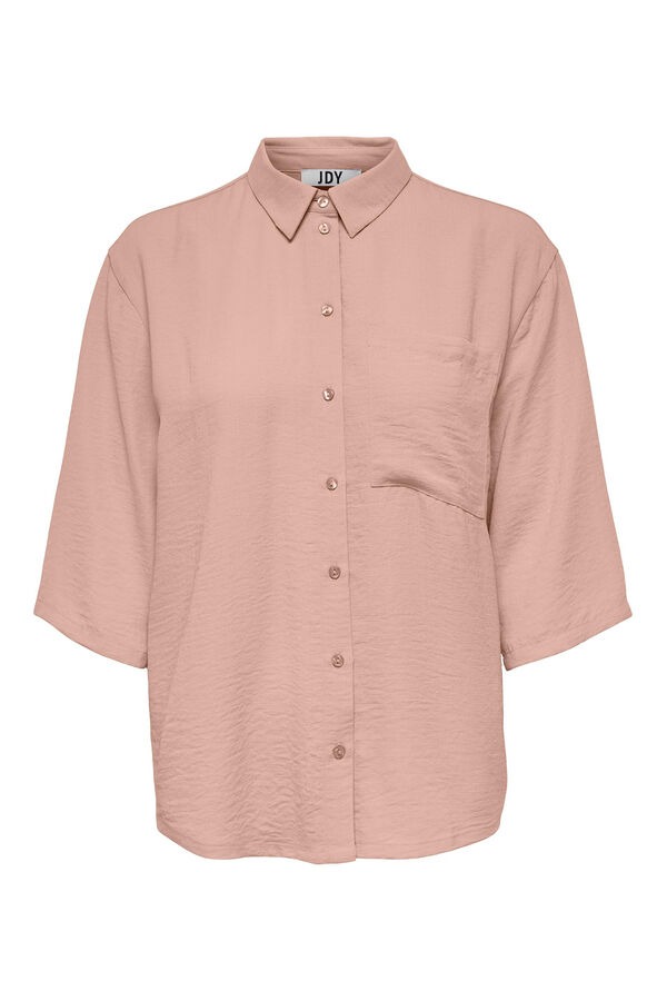 JDY Camisa manga 3/4 botones rosa