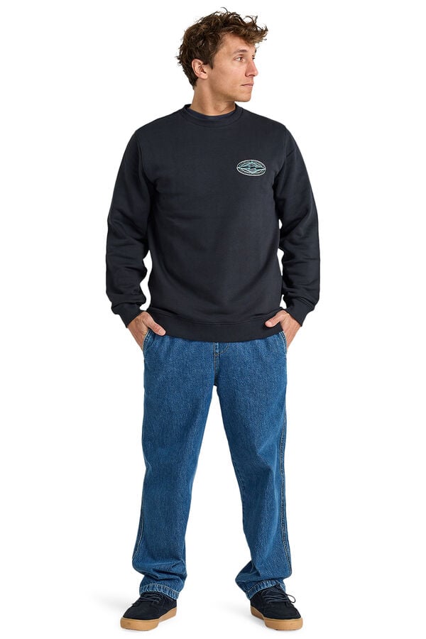 Billabong Sudadera cuello redondo negro