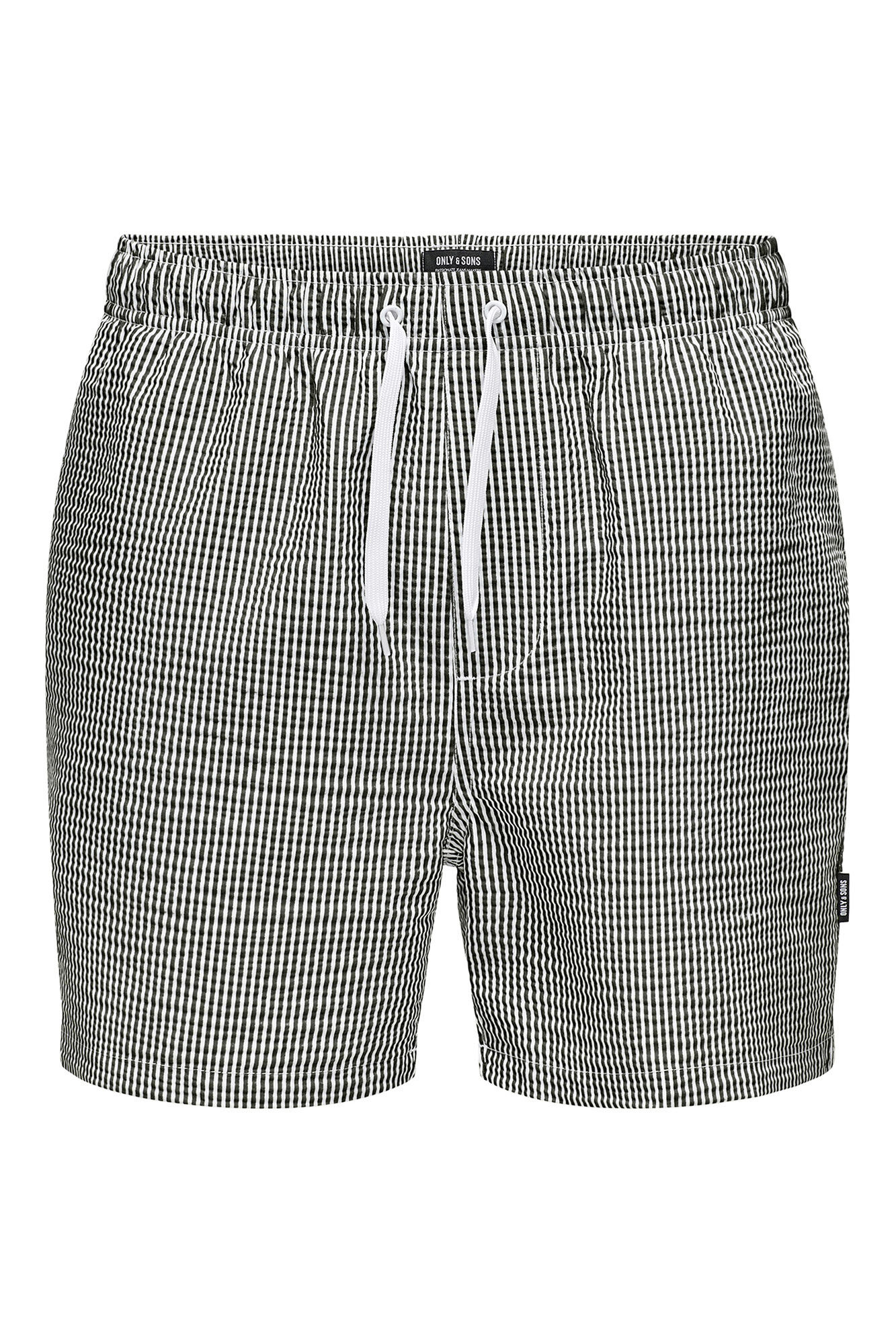 Only & Sons Junior Cal&ccedil;&otilde;es de banho riscas