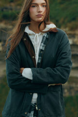 Springfield Parka encerada azul