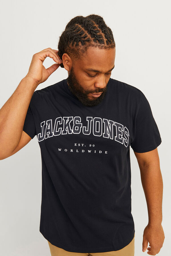Jack & Jones PLUS Camiseta regular fit PLUS negro