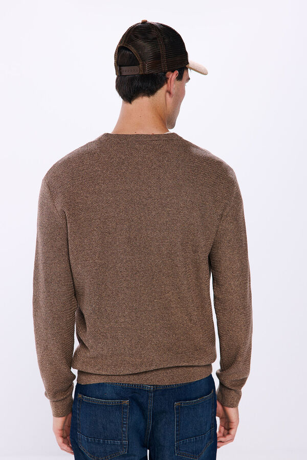 Springfield Jersey estructura bicolor marr&oacute;n