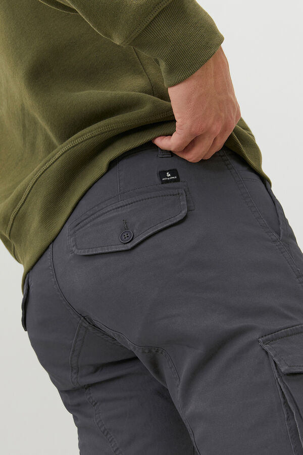 Jack & Jones cal&ccedil;as cargo justas preto