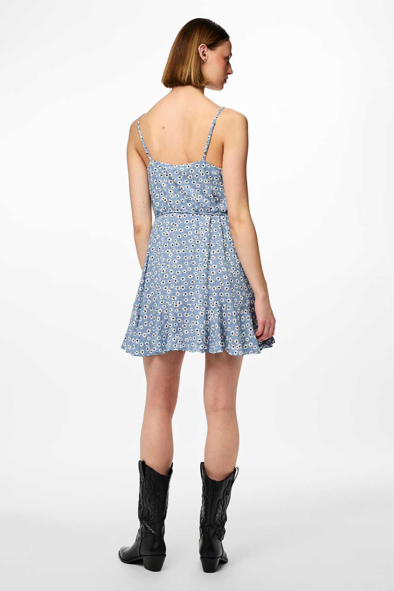 Pieces Vestido midi de manga curta