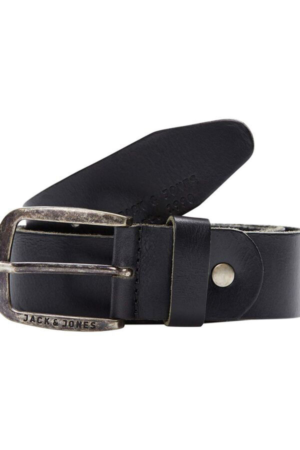 Springfield Cinturon de cuero clásico negro