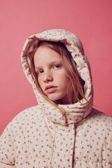 Springfield Kids Chaqueta acolchada pana flores ni&ntilde;a beige