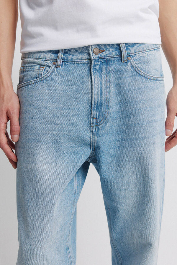 Springfield Jeans lavado medio claro straight fit azul