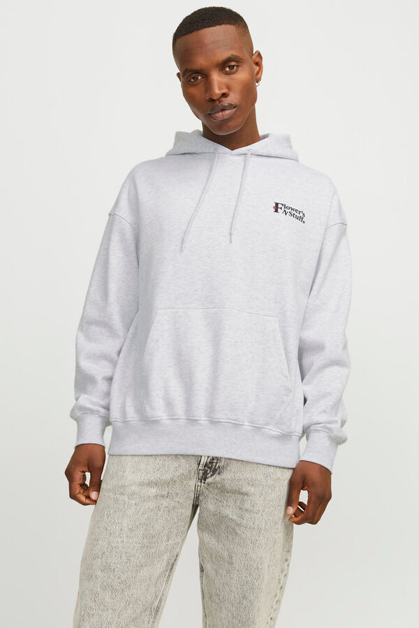 Jack & Jones Sweatshirt estampado folgado branco