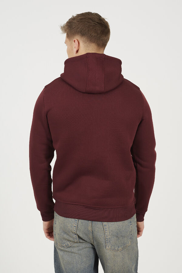 Brave Soul Sudadera con capucha burdeos