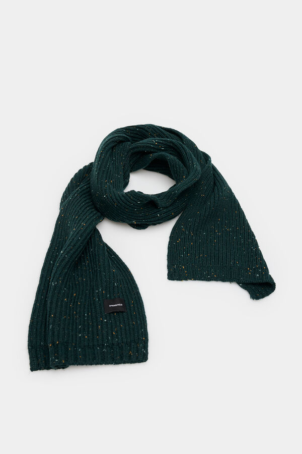 Springfield Cachecol canelado neps verde