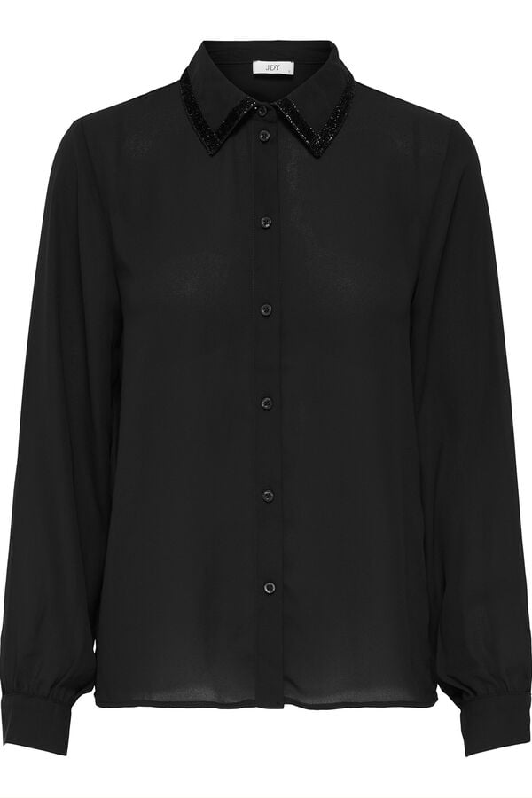 JDY Camisa manga larga negro