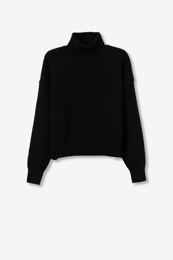 Tiffosi Camisola relaxado com costura frontal preto