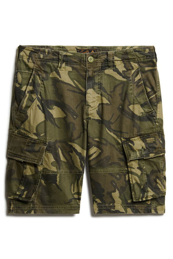 Superdry Bermudas militares b&aacute;sicas verde