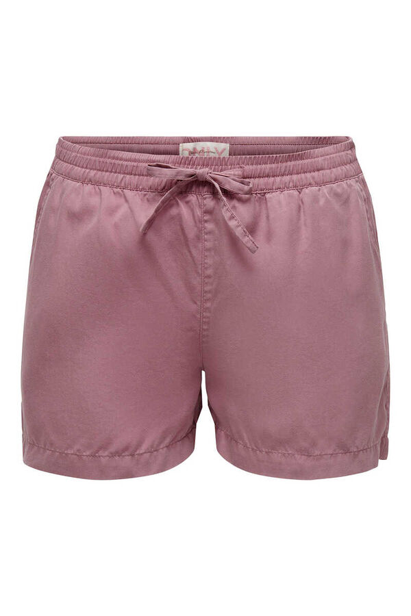 Only Shorts lyocell cintura el&aacute;stica  morado/lila