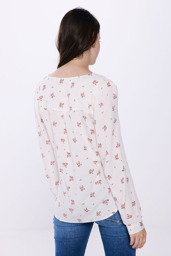 Springfield Blusa fluida naranja