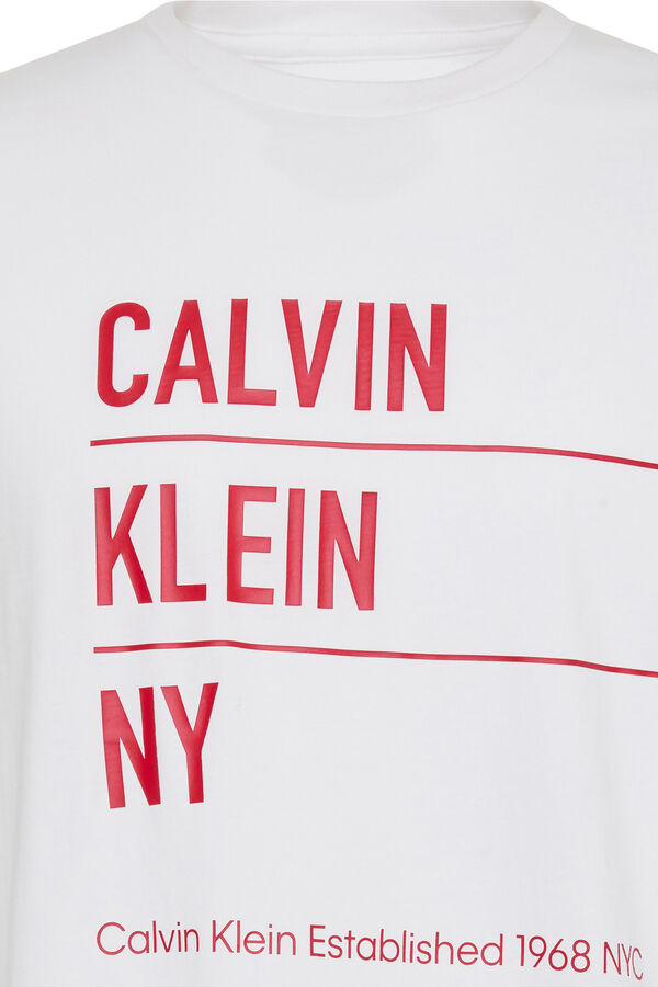 CK Jeans Camiseta con gr&aacute;fico blanco