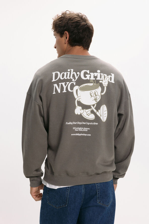 Only & Sons Sudadera cuello redondo gris