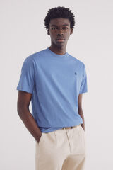 Springfield Camiseta básica com gola redonda azul