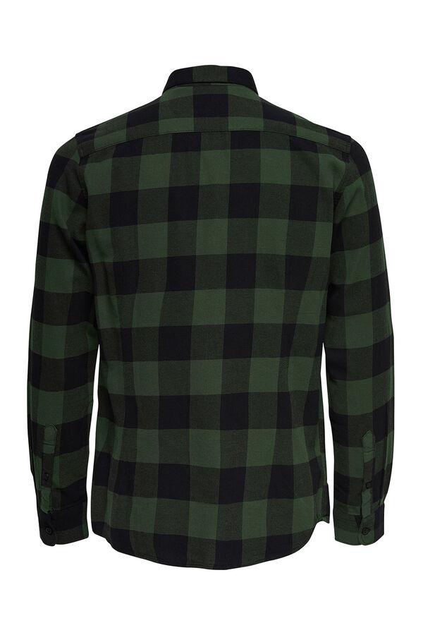 Only & Sons Camisa manga de manga comprida verde
