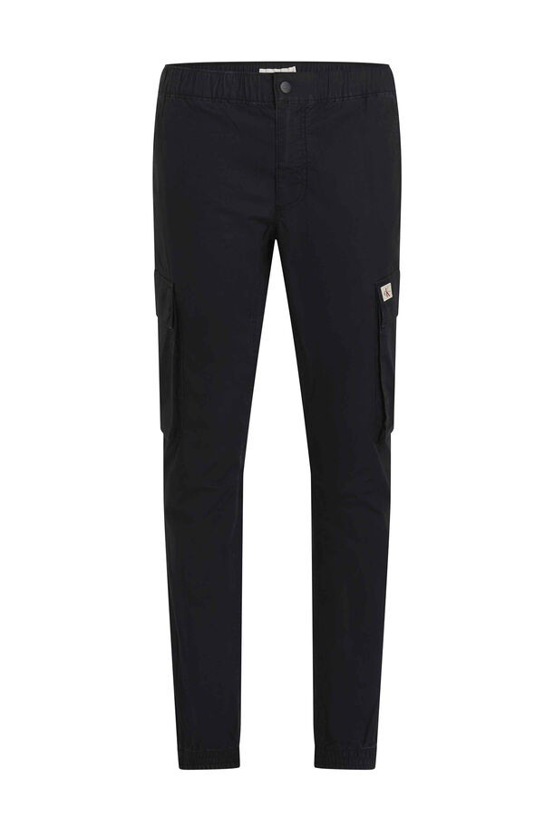 Calvin Klein Pantalón cargo skinny negro