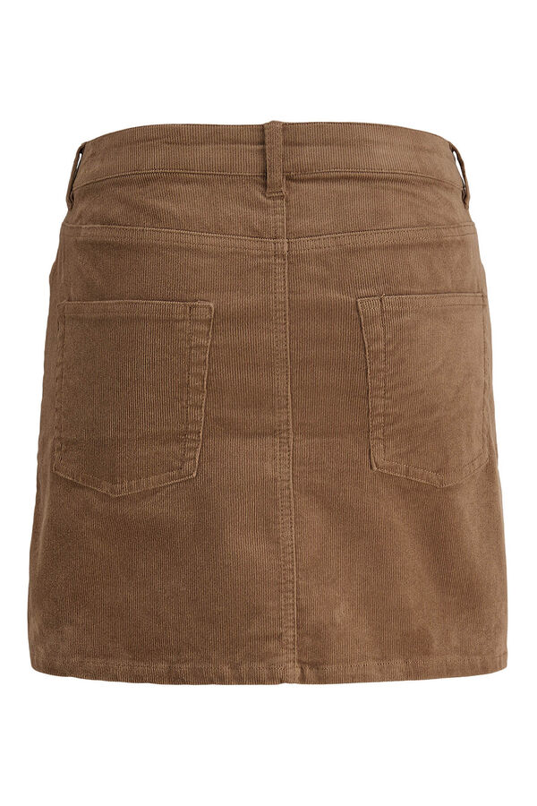 Jack & Jones Saia de veludo cotel&ecirc; slim fit cru