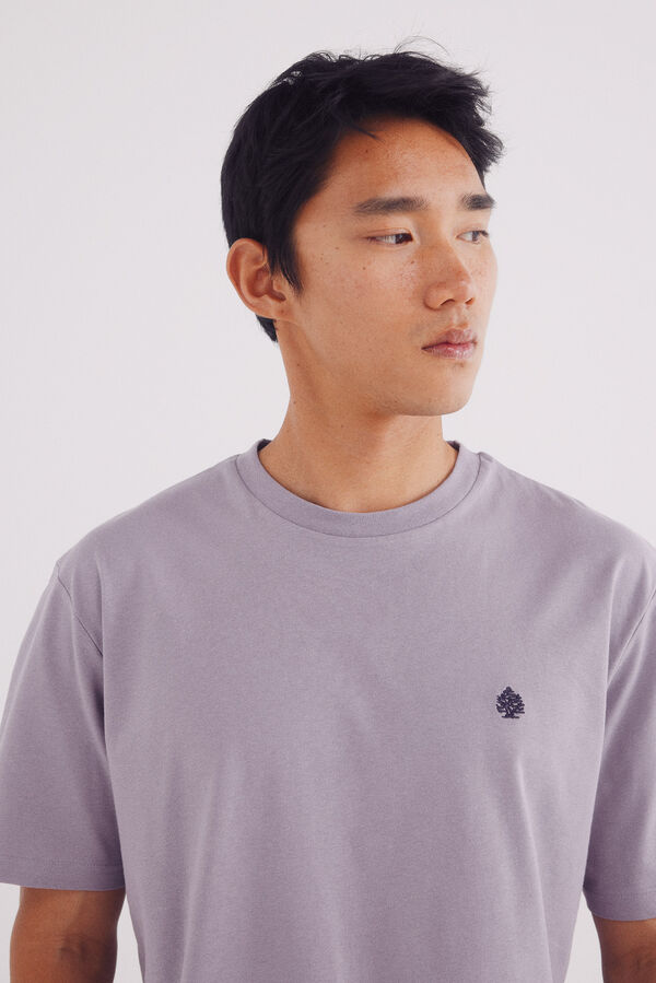 Springfield Camiseta básica com gola redonda rosa