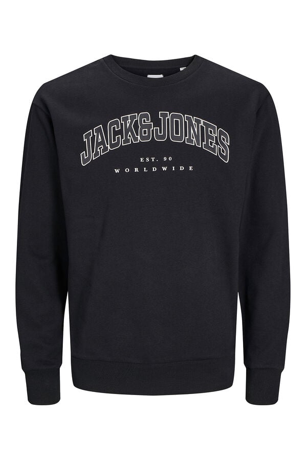 Jack & Jones Junior Sudadera regular fit estampada negro