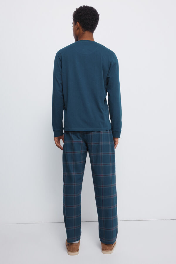 Springfield Pijama largo Pantera Rosa azul