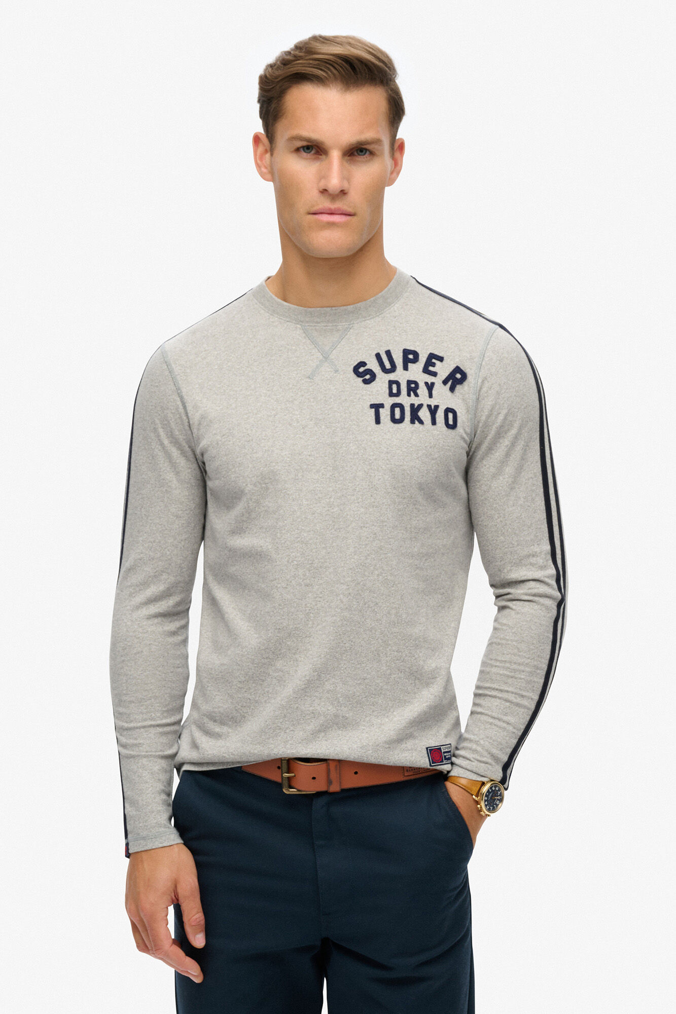 Superdry Camiseta Rayas De Manga Larga