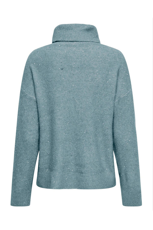 Only Camisola de lantejoulas azul